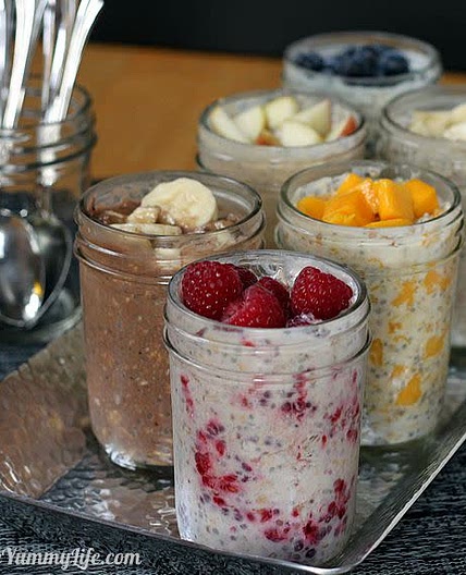 Overnight, No-Cook Refrigerator Oatmeal