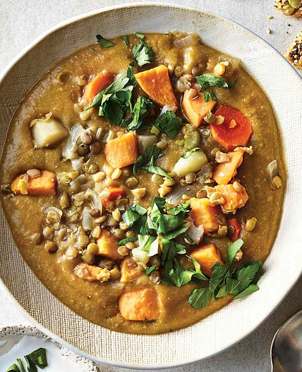 Slow-Cooker Lentil, Carrot & Potato Soup