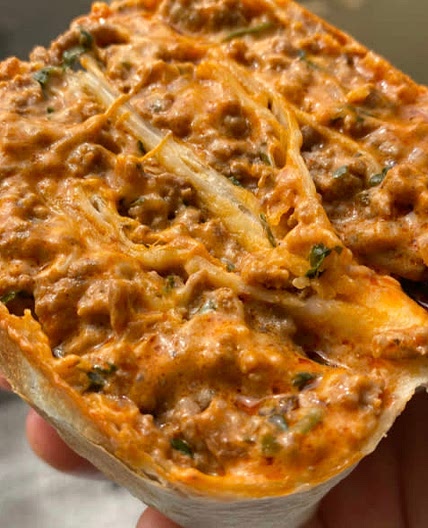 Creamy beef Burrito