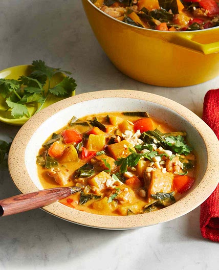 Chicken Stew with Collard Greens & Peanuts