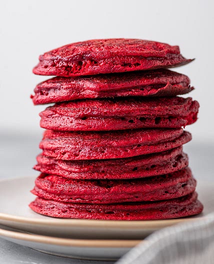 Red Velvet Pancakes