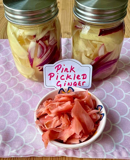 Pink Pickled Ginger 