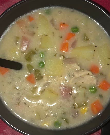Chicken pot pie soup 