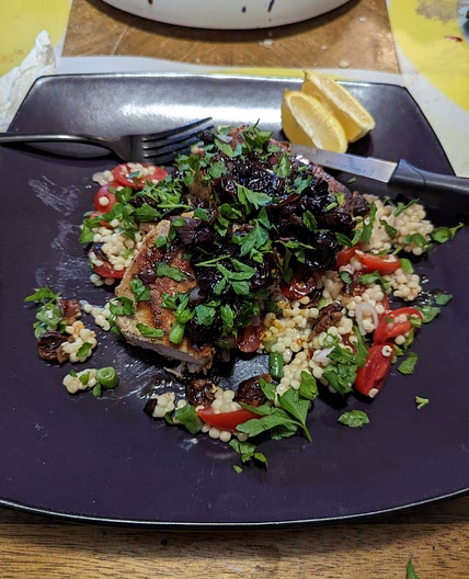Cherry Drizzled Pork Chops