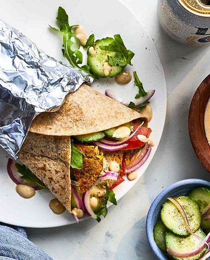 Baked Falafel Sandwiches