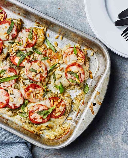 Pesto Chicken Bake
