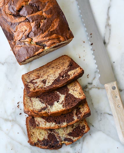 Marbled Coco Banana Bread