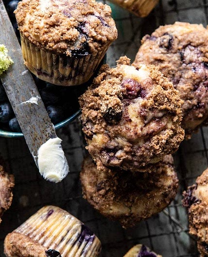 Blueberry Swirl Coffee Cake Muffins