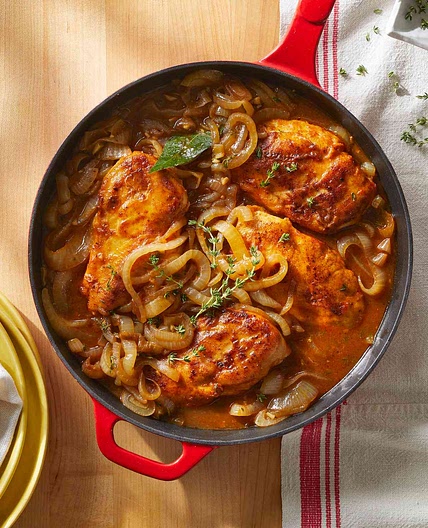 Smothered Chicken Breasts in Onion Gravy