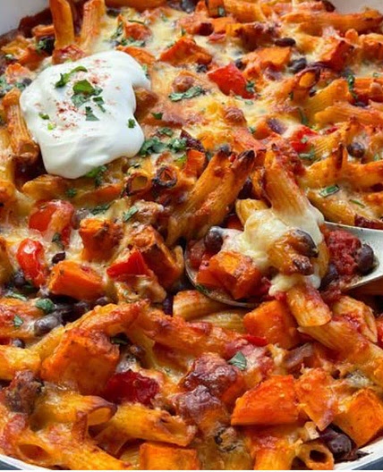 Vegetarian Gluten Free Dairy Free Pasta Bake 