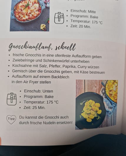 Gnocchiauflauf Air Fryer