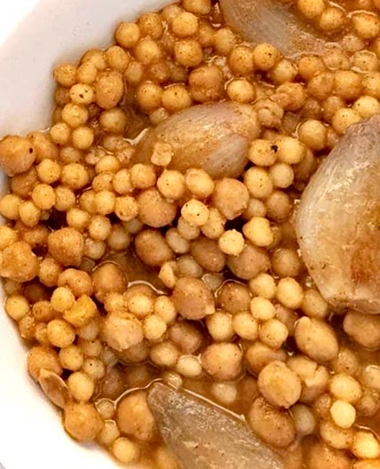 Meatless Moghrabieh Stew
