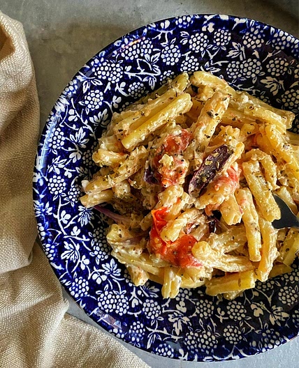 Baked feta pasta