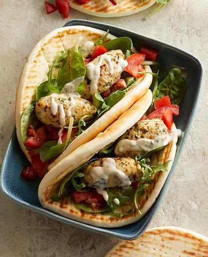 Chicken Kofta with Yogurt Sauce