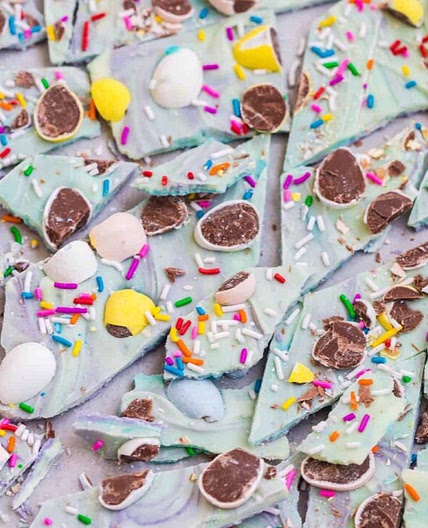 White Chocolate Mini Egg Bark