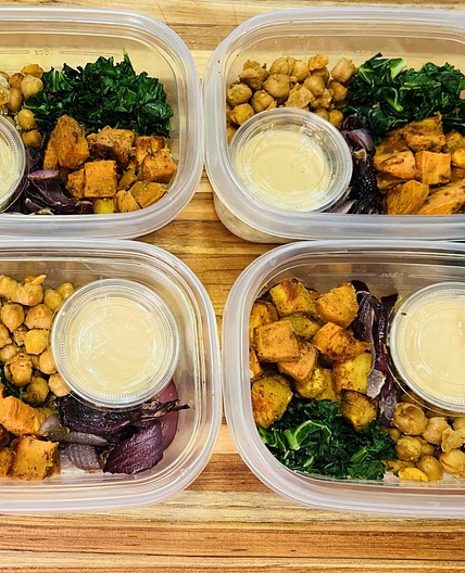 Vegan Sweet Potato Chickpea Buddha Bowl