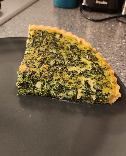 Spinach Salmon Quiche