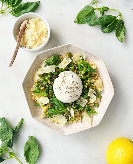 spring pea ditalini pasta salad