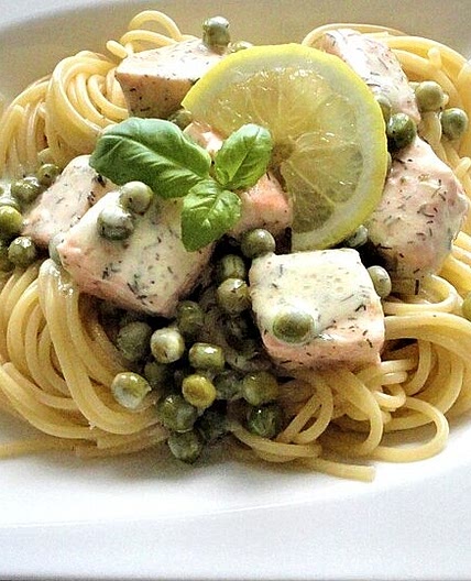 Zitronen-Lachs-Pasta