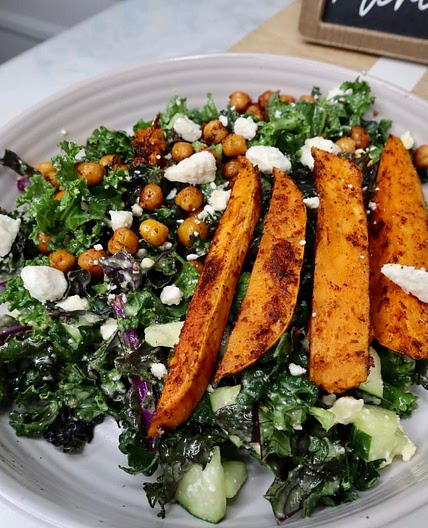 Roasted Sweet Potato & Chick Pea Salad
