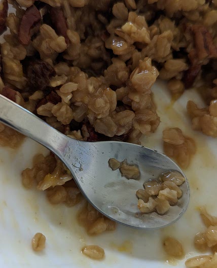 Orange ginger oatmeal breakfast