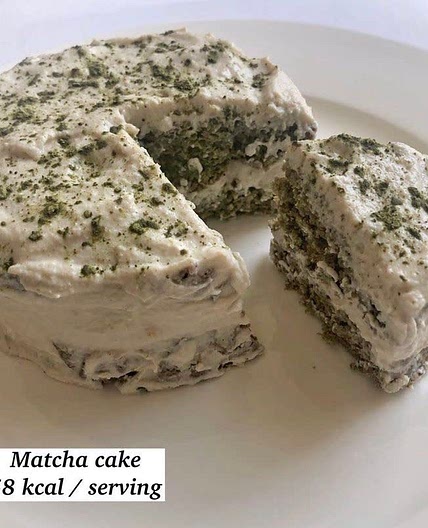 matcha cake 232 cals