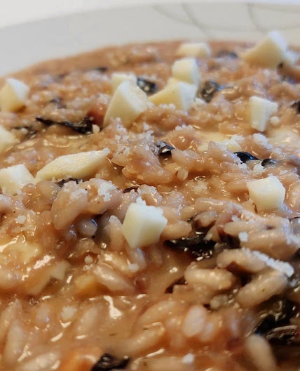Risotto - Beer, radicchio and scamorza