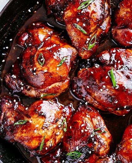 Soy Garlic Chicken Thighs 