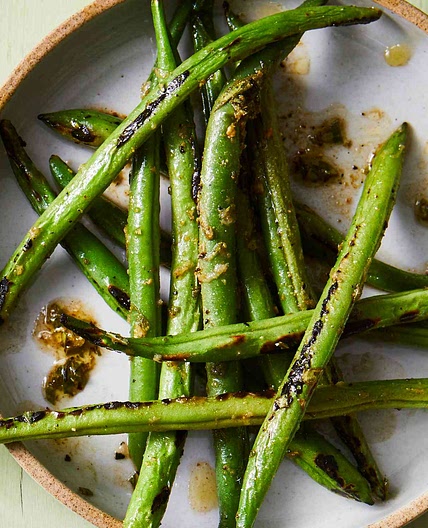 Marinated Charred Green Beans