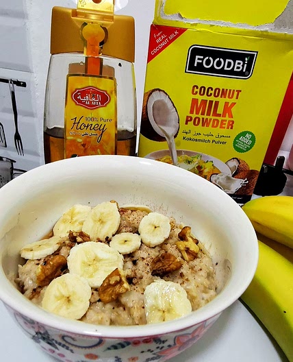 Walnut and Banana oats