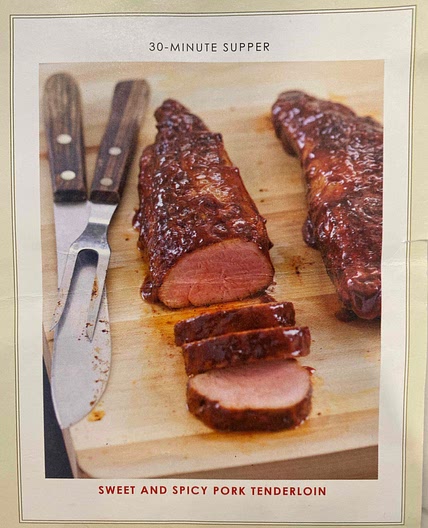 Sweet and spicy pork tenderloin