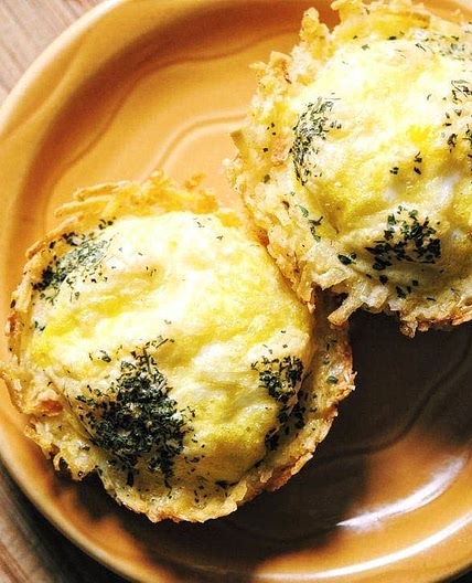 Hash Brown Egg Nests