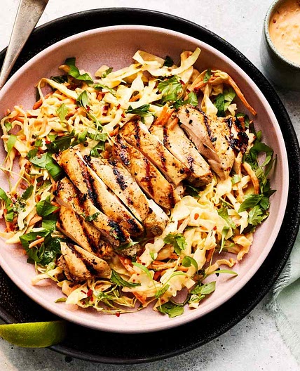 Coconut-Lime Chicken and Cabbage Salad