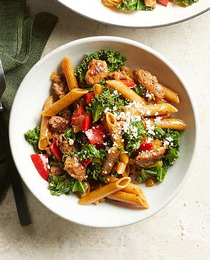 Kale, Sausage & Pepper Pasta