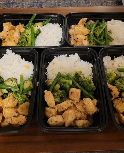 honey lemon chicken meal prep