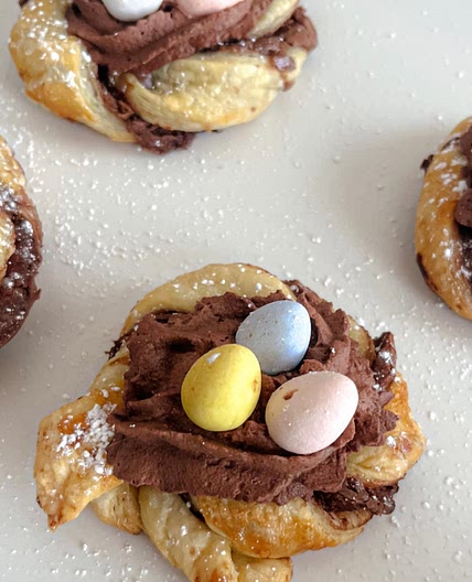 Puff Pastry Easter Nests 