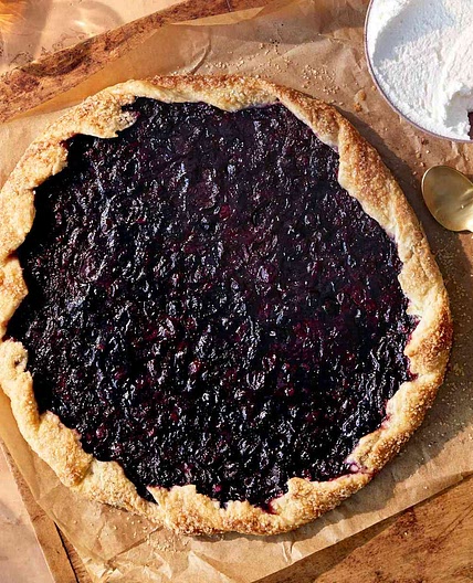 "Old-Fashioned" Cherry & Blueberry Galette