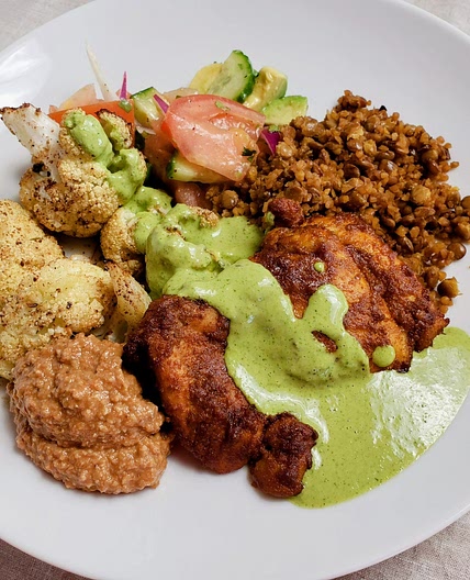 Oven roasted chicken shawarma