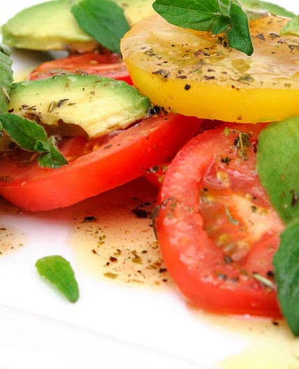 Tomato Basil Layered Salad