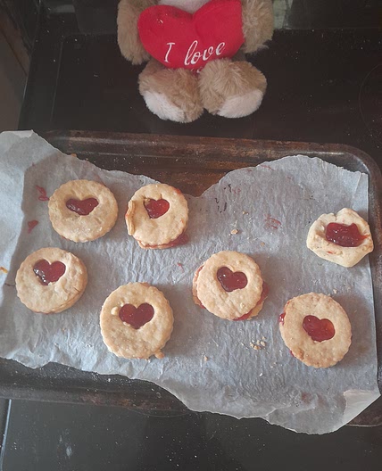 Vegan gluten free jammy dogers