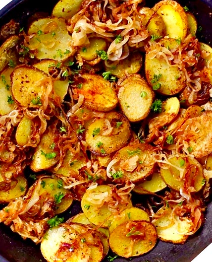 Onion & Potato Vegan Skillet