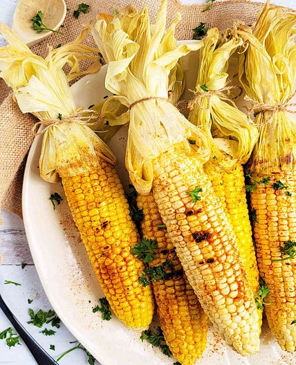 Spicy Grilled Corn on the Cob