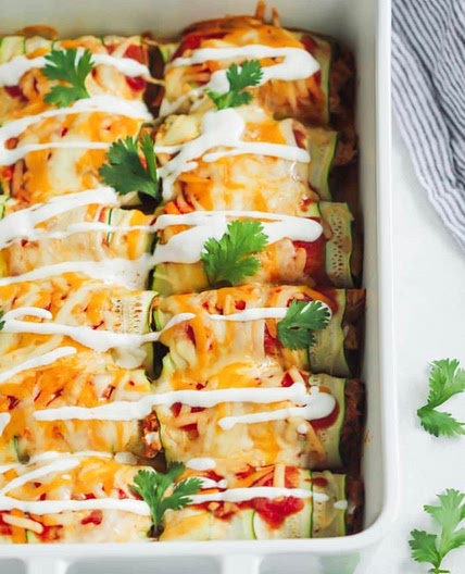 ZUCCHINI CHICKEN ENCHILADAS