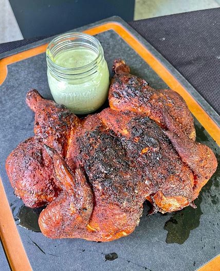 Grilled Spatchcock Chicken