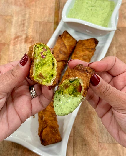 Avocado egg rolls