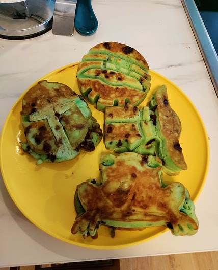 Disney Star wars shaped pancakes.