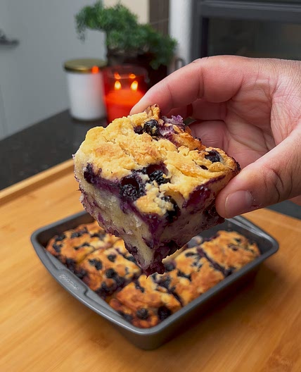 Air Fryer Blueberry Butter Swim Biscuits