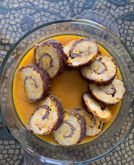 Rollo de carne relleno 