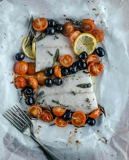 Sea bass en papillote