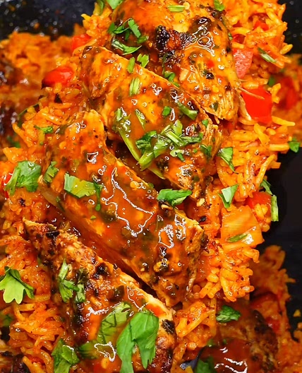 Grilled Peri Peri Chicken + Rice